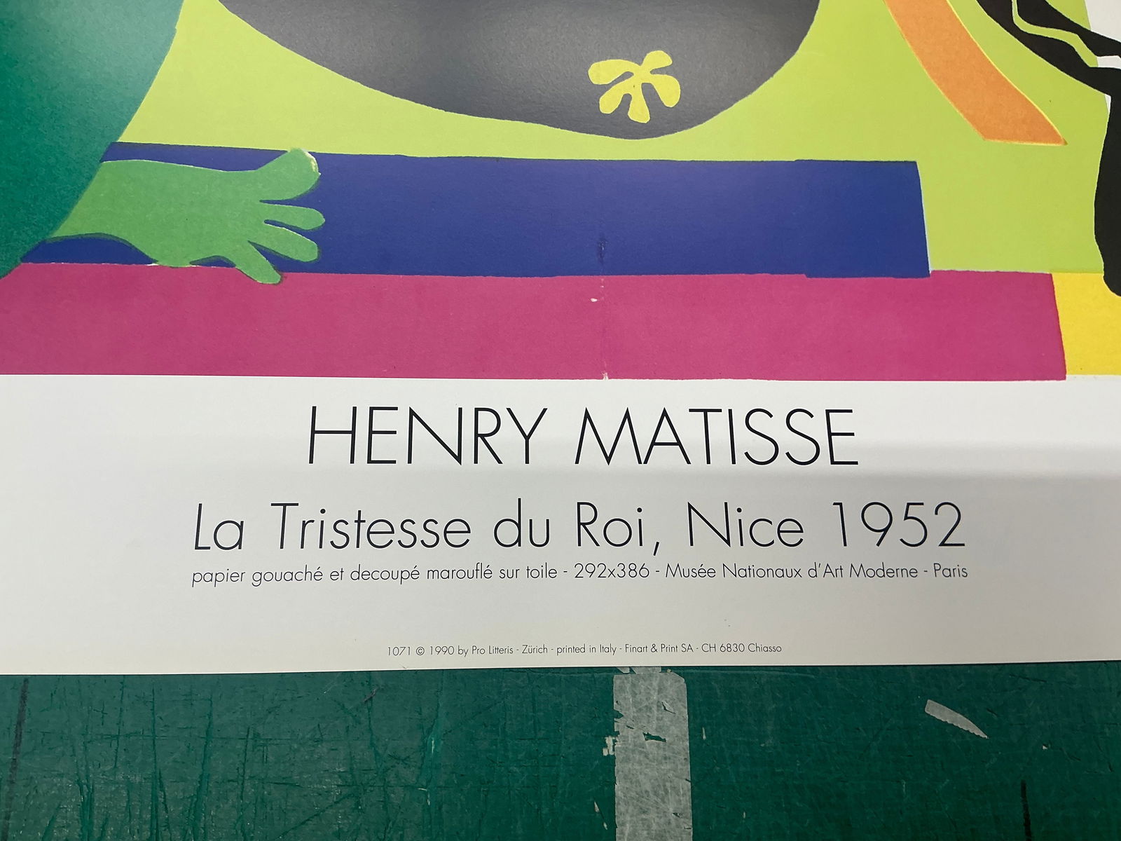 Henri Matisse - La Tristesse du Roi - 1990 Offset Lithograph 35" x 43.75" - 9