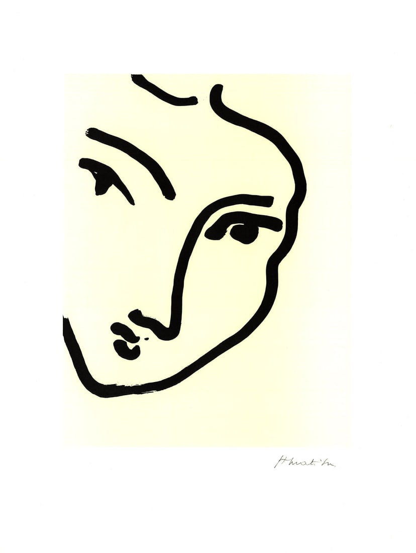 Henri Matisse - Nadia Au Menton Pointu - 1995 Offset Lithograph 23.5" x 17.5" (1 of 7)