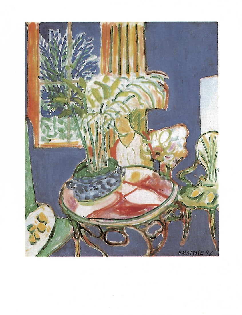 Henri Matisse - Petit Interieur Bleu (no text) - Offset Lithograph 35.5" x 27.5" (1 of 1)