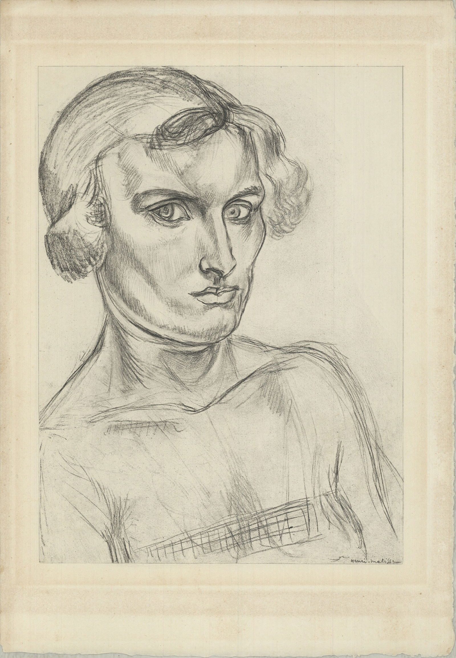 Henri Matisse - Planche XLVIII - 1920 Lithograph 12" x 8": Title: Henri Matisse - Planche XLVIII - 1920 Lithograph 12" x 8" Artist: Henri Matisse Additional Information: Planche XLVIII Description: "Planche XLVIII" by Henri Matisse, 1920 Unsigned Lithograph.