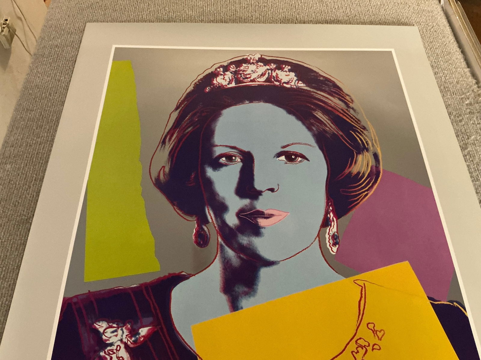 Andy Warhol - Queen Beatrix of the Netherlands, from Reigning Queens - 1986 Offset Lithograph 32.25" - 5