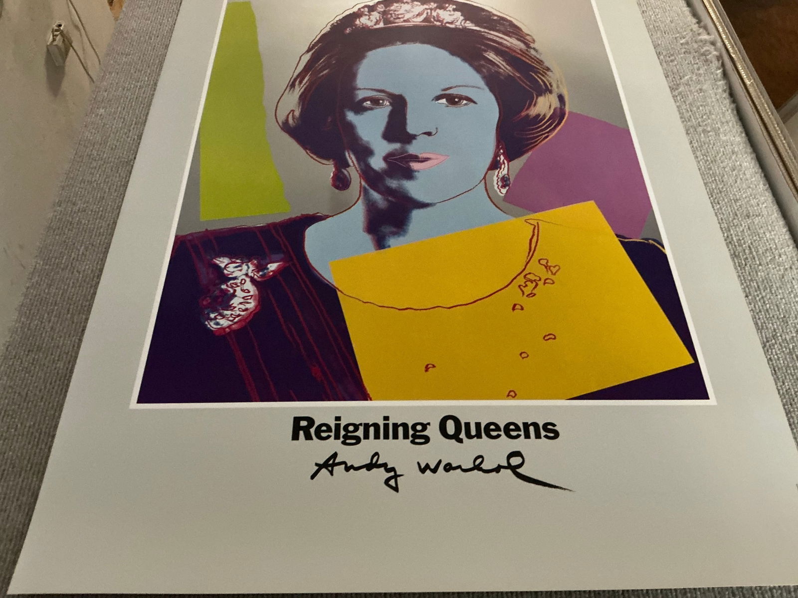 Andy Warhol - Queen Beatrix of the Netherlands, from Reigning Queens - 1986 Offset Lithograph 32.25" - 6