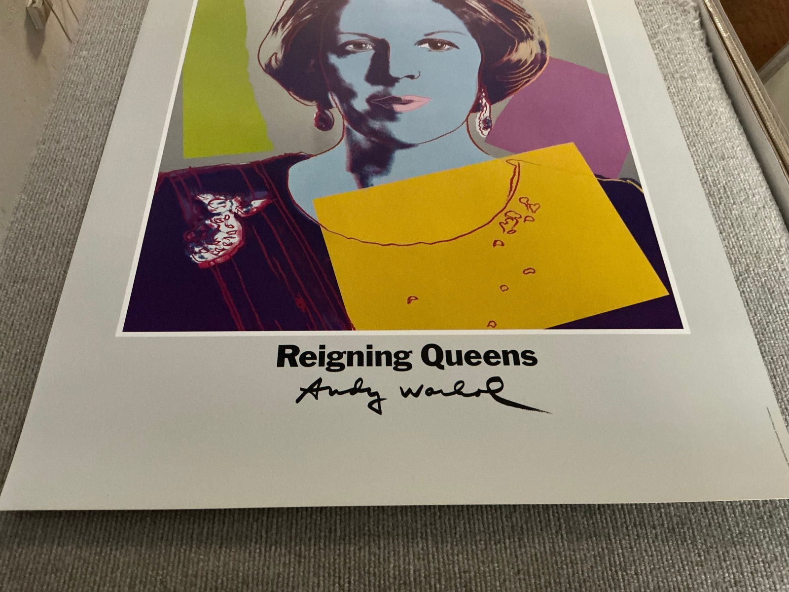Andy Warhol - Queen Beatrix of the Netherlands, from Reigning Queens - 1986 Offset Lithograph 32.25" - 7
