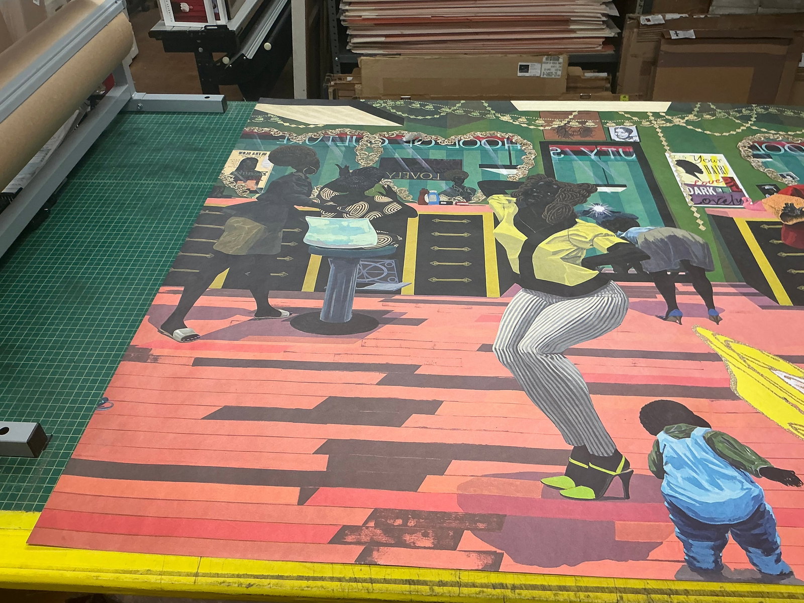 Kerry James Marshall - School of Beauty, School of Culture - 2025 Offset Lithograph 47.25" x 81" - 10