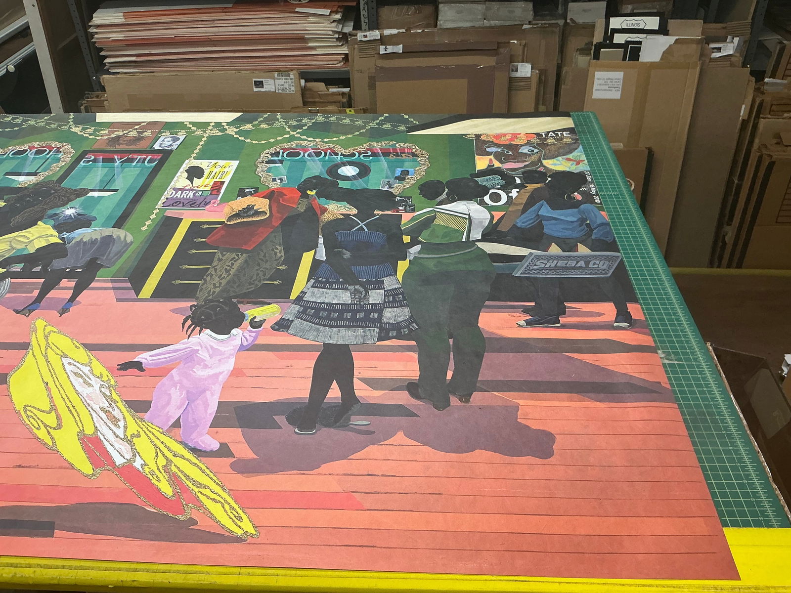 Kerry James Marshall - School of Beauty, School of Culture - 2025 Offset Lithograph 47.25" x 81" - 8