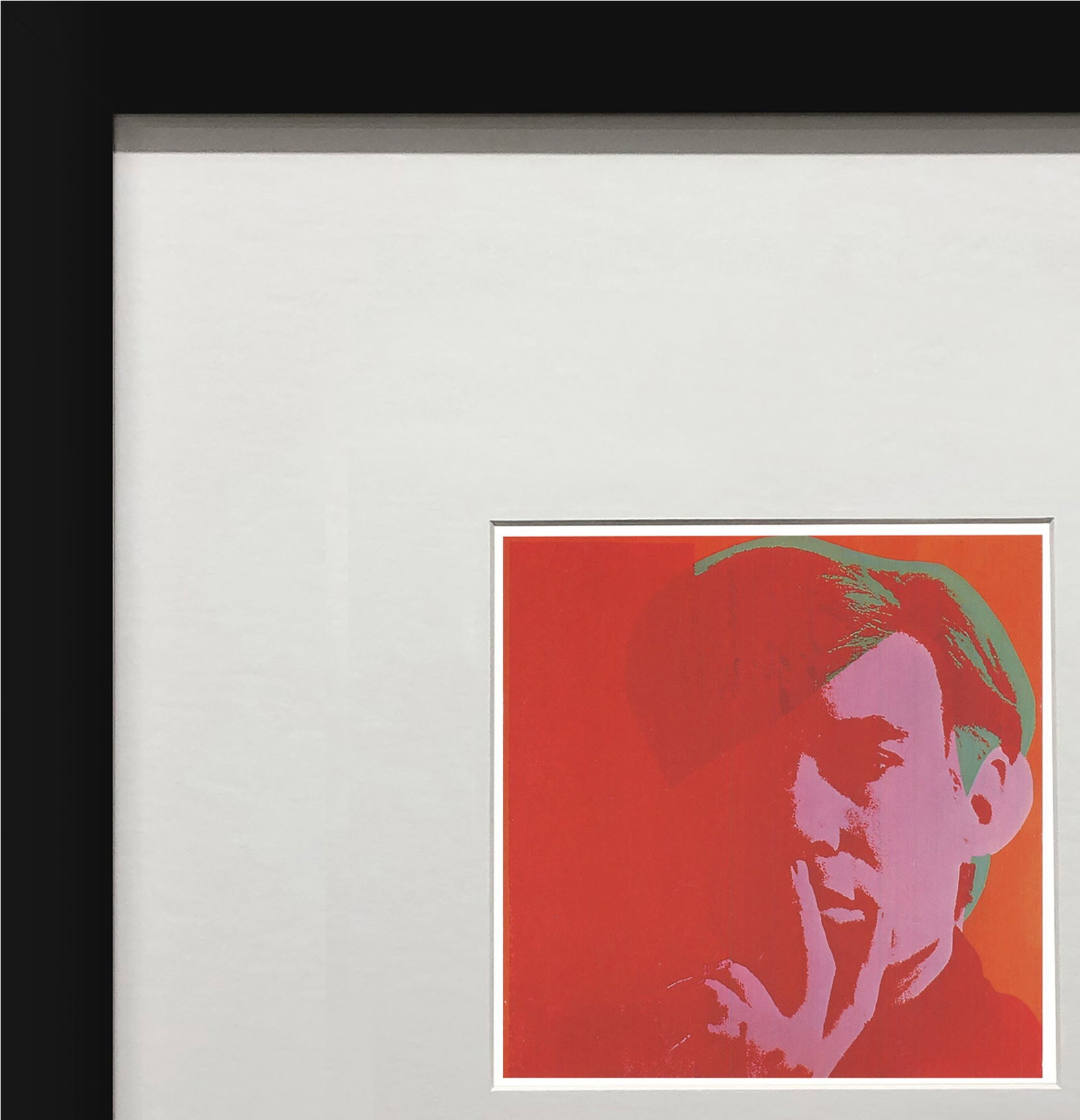 Andy Warhol - Self Portrait - 1980 Offset Lithograph 6" x 4.25" - 3