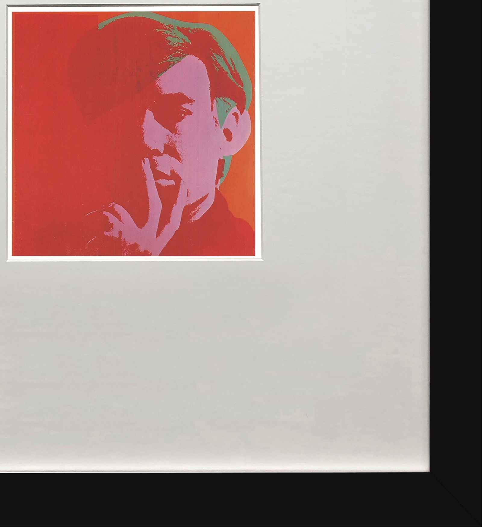 Andy Warhol - Self Portrait - 1980 Offset Lithograph 6" x 4.25" - 4