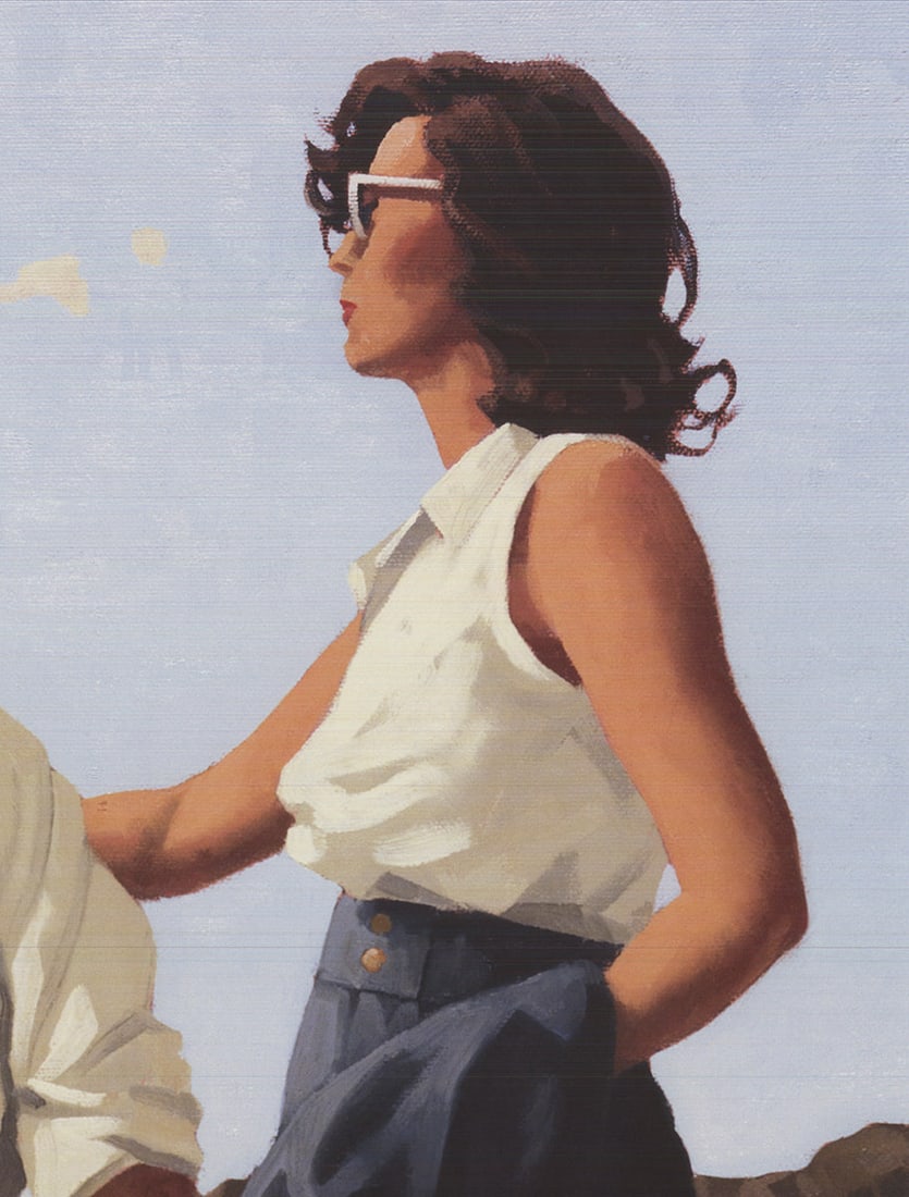 Jack Vettriano - Young Hearts - 2003 Offset Lithograph 23.75" x 31.5" - 3