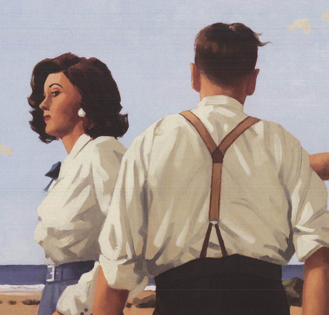 Jack Vettriano - Young Hearts - 2003 Offset Lithograph 23.75" x 31.5" - 4