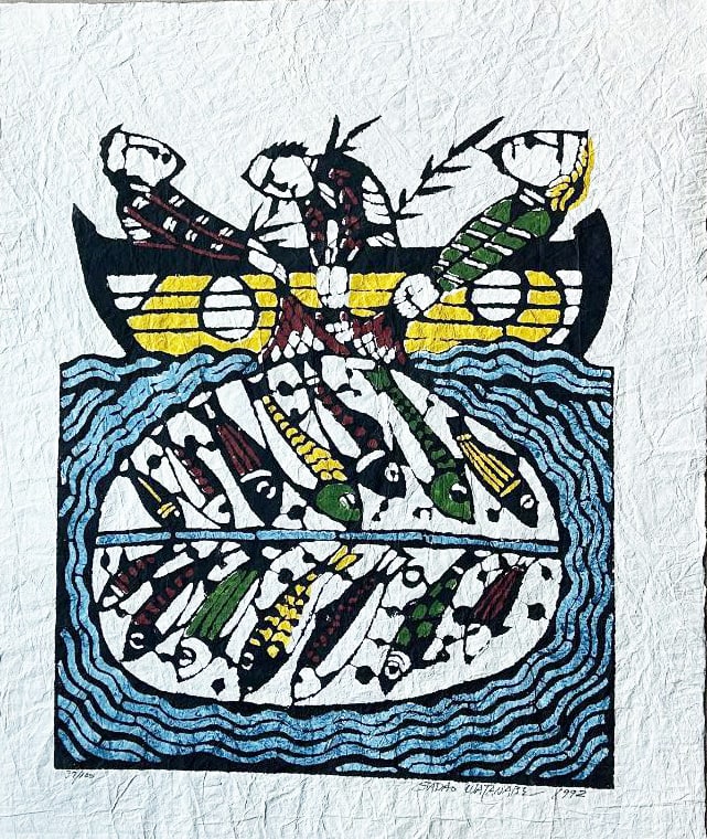 Sadao Watanabe (1913 - 1996): Miraculous Big Catch (1 of 1)