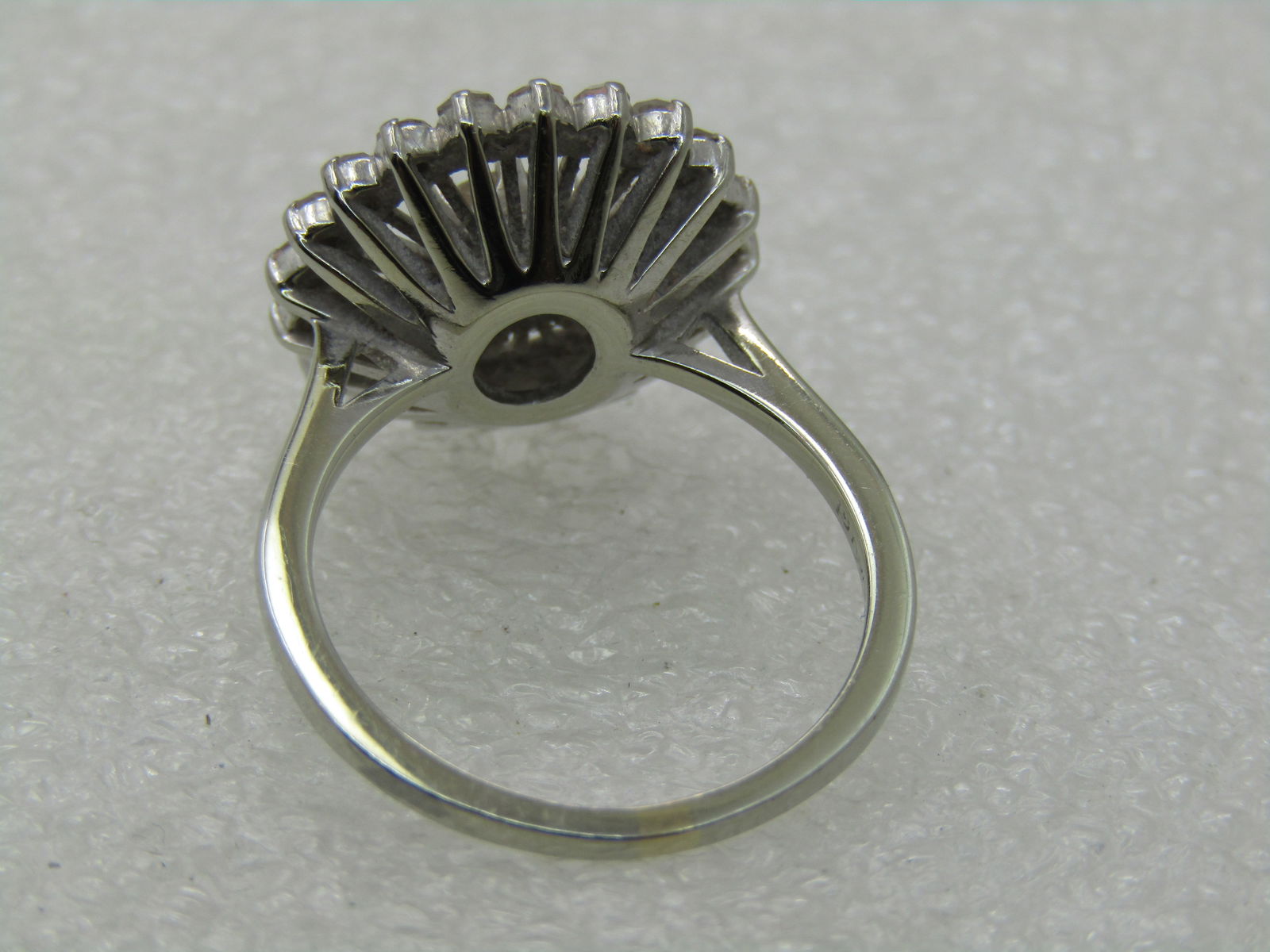 Vintage Jabel 18kt Diamond Halo Ring, Sz. 6.5, Early 1900's, .53 TCW - 9