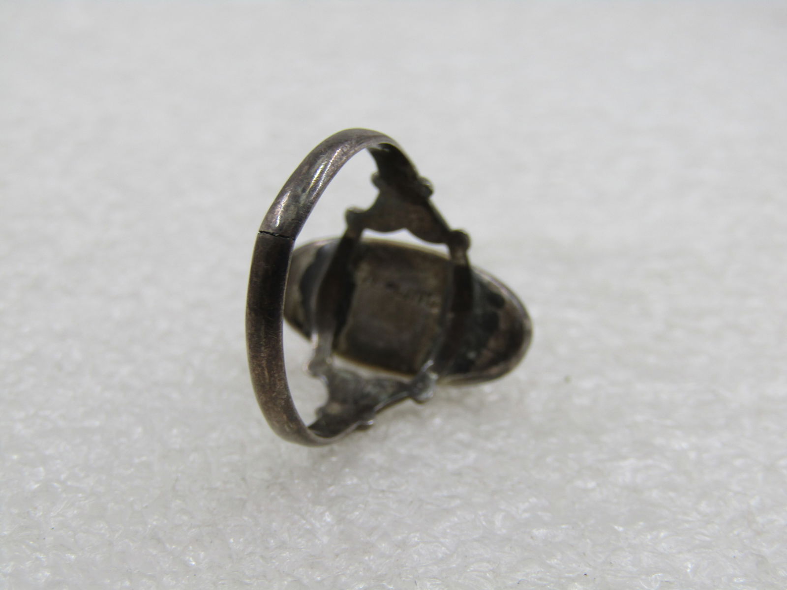 Vintage Sterling Blister Pearl Ring, Abalone, Sz. 8, 1930's-1940's - 6