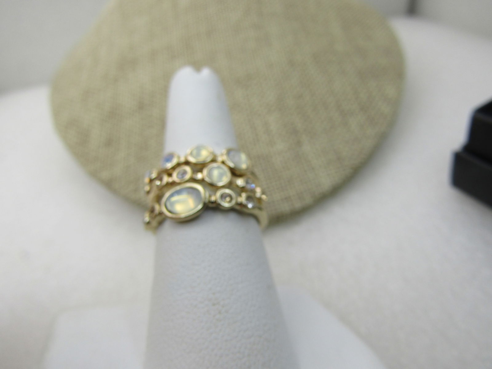 Avon Opalescent Stacking Ring Set Sz 6, In Original Box, New - 3