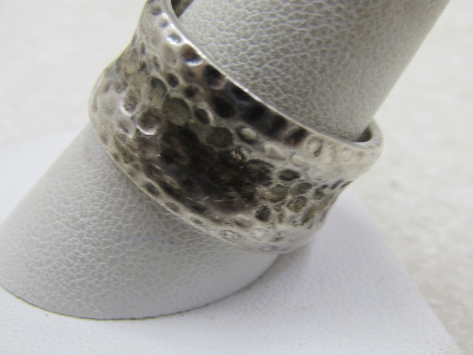 Silpada Sterling Silver 14mm Hammered Modern Ring, Unisex, Size 10.5 - 3