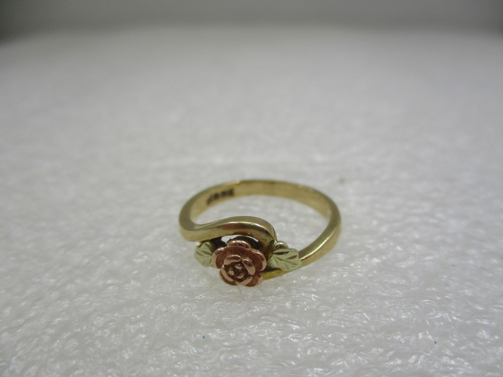 Vintage 10kt Black Hills Gold Rose Ring, Sz. 5.5, Landstroms - 5