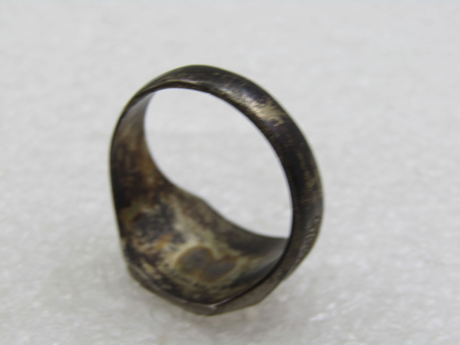 Sterling Enameled Oddfellows Ring, iOOF, FLT Sz. 12.75, Mid-Century - 5