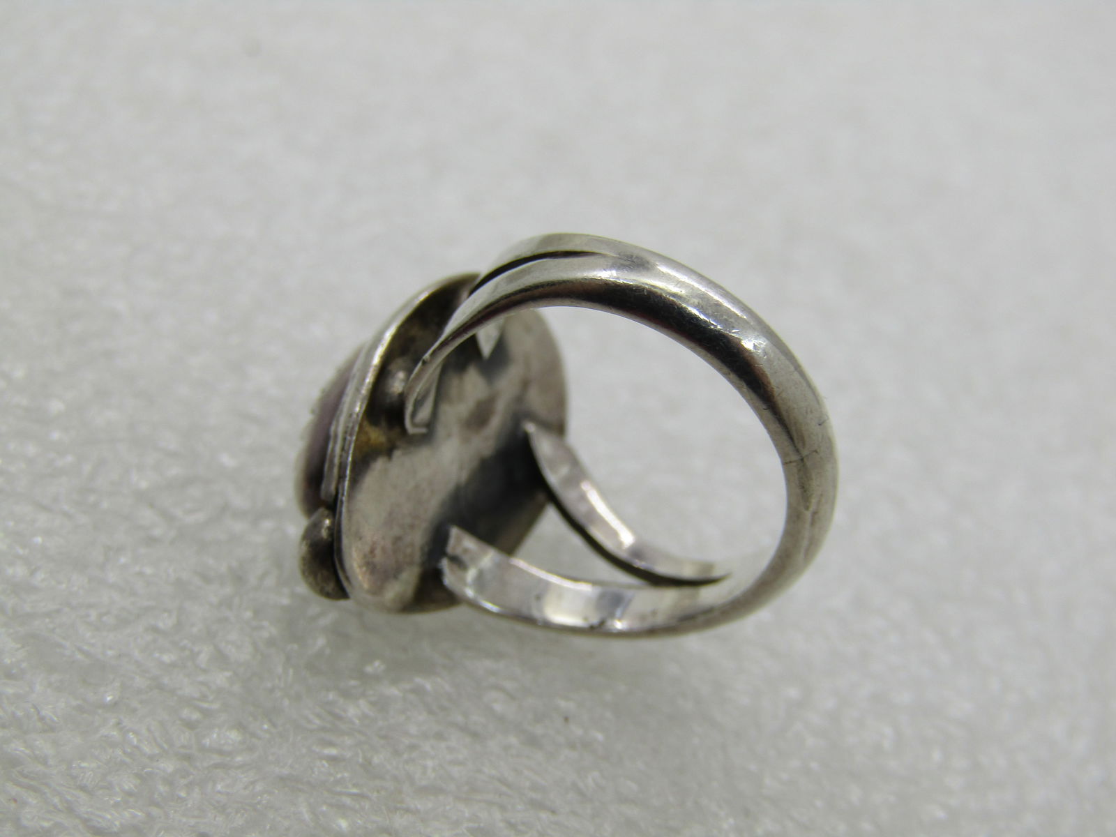 Vintage Southwestern Sterling Turquiose Ring, Sz 2.5, 4.0 gr., Post Mid-Century - 7