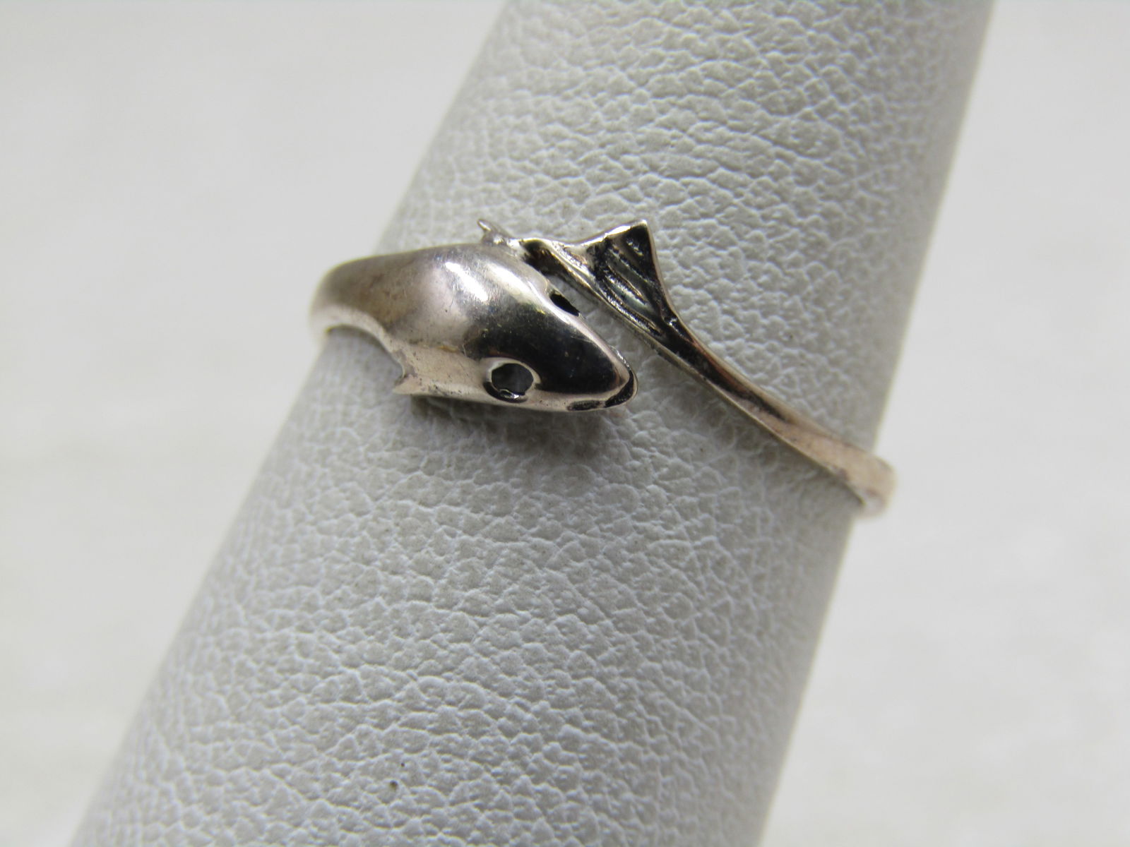 Sterling Silver Dolphin Bypass Ring, Sz. 6.5 - 2