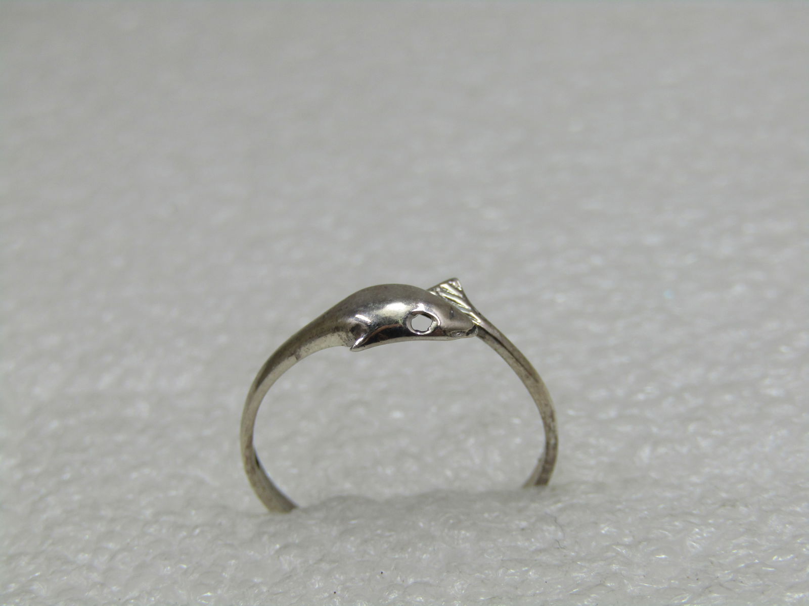 Sterling Silver Dolphin Bypass Ring, Sz. 6.5 - 4