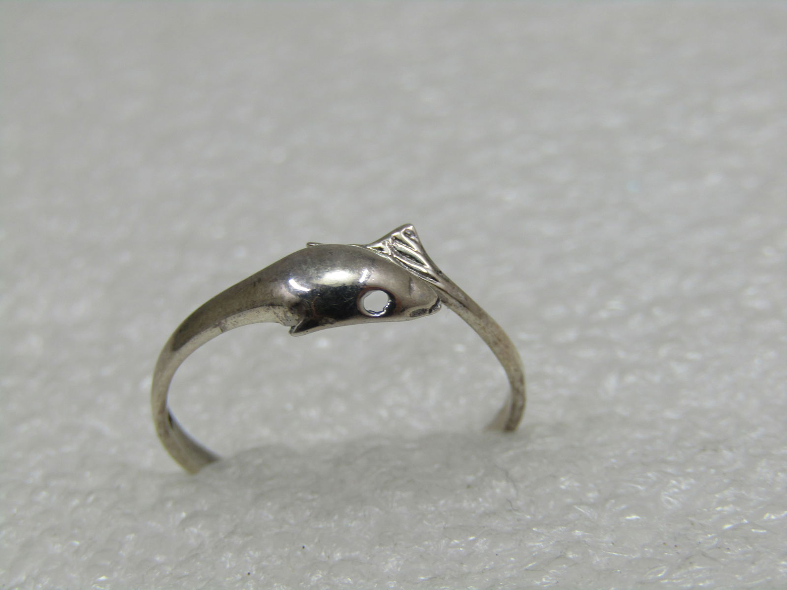Sterling Silver Dolphin Bypass Ring, Sz. 6.5 - 5