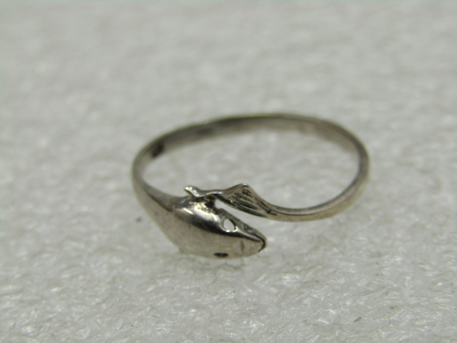 Sterling Silver Dolphin Bypass Ring, Sz. 6.5 - 6