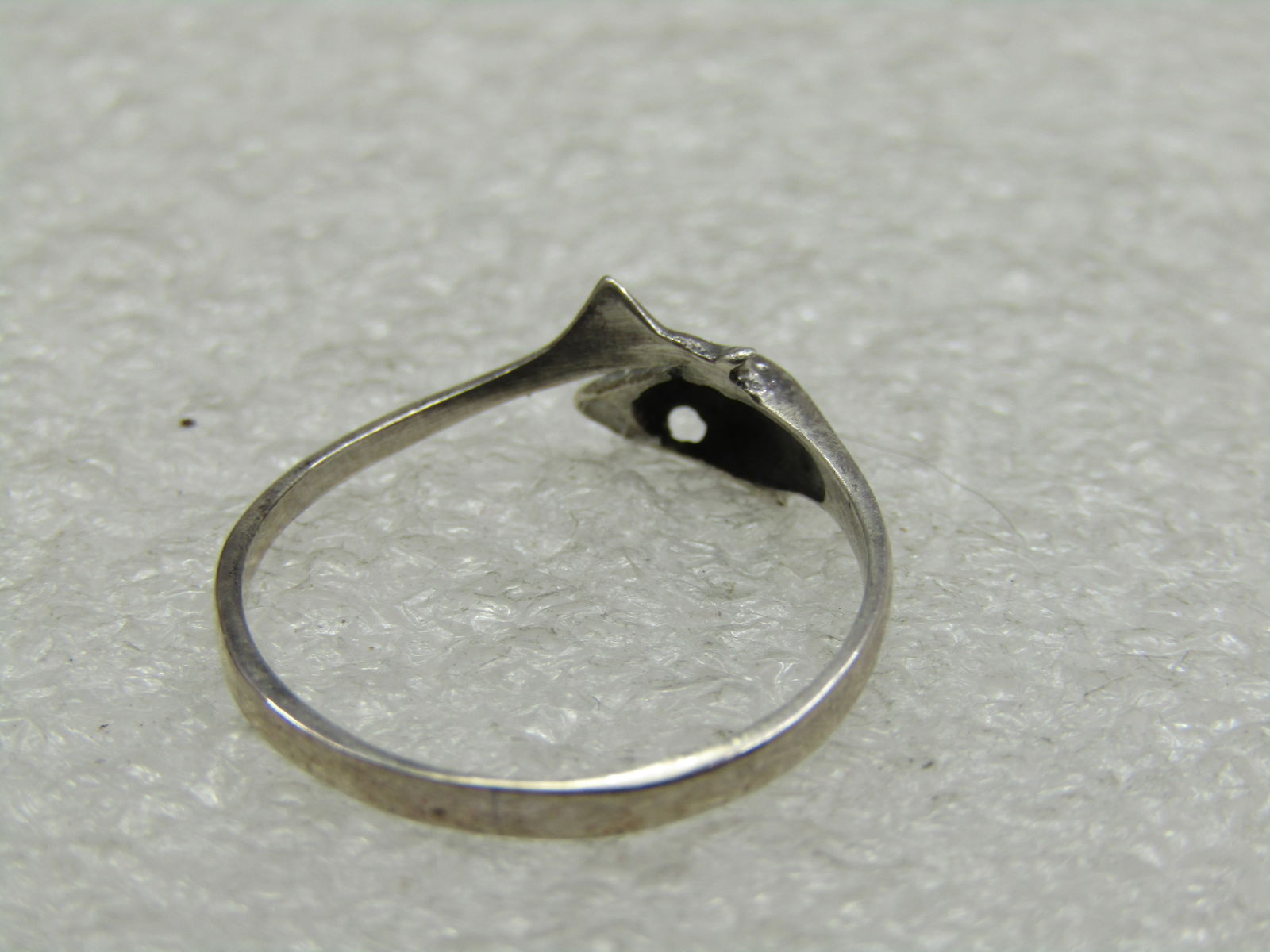 Sterling Silver Dolphin Bypass Ring, Sz. 6.5 - 7