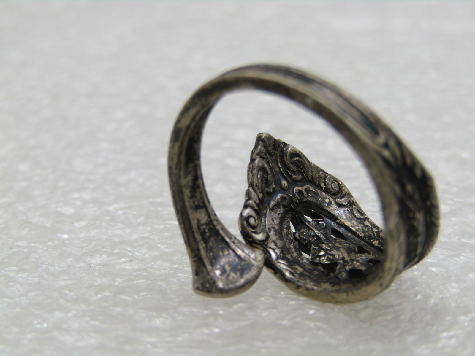 Wallace Rose Point Silverware Spoon Ring, Sz. 6.5. 1934 - 5
