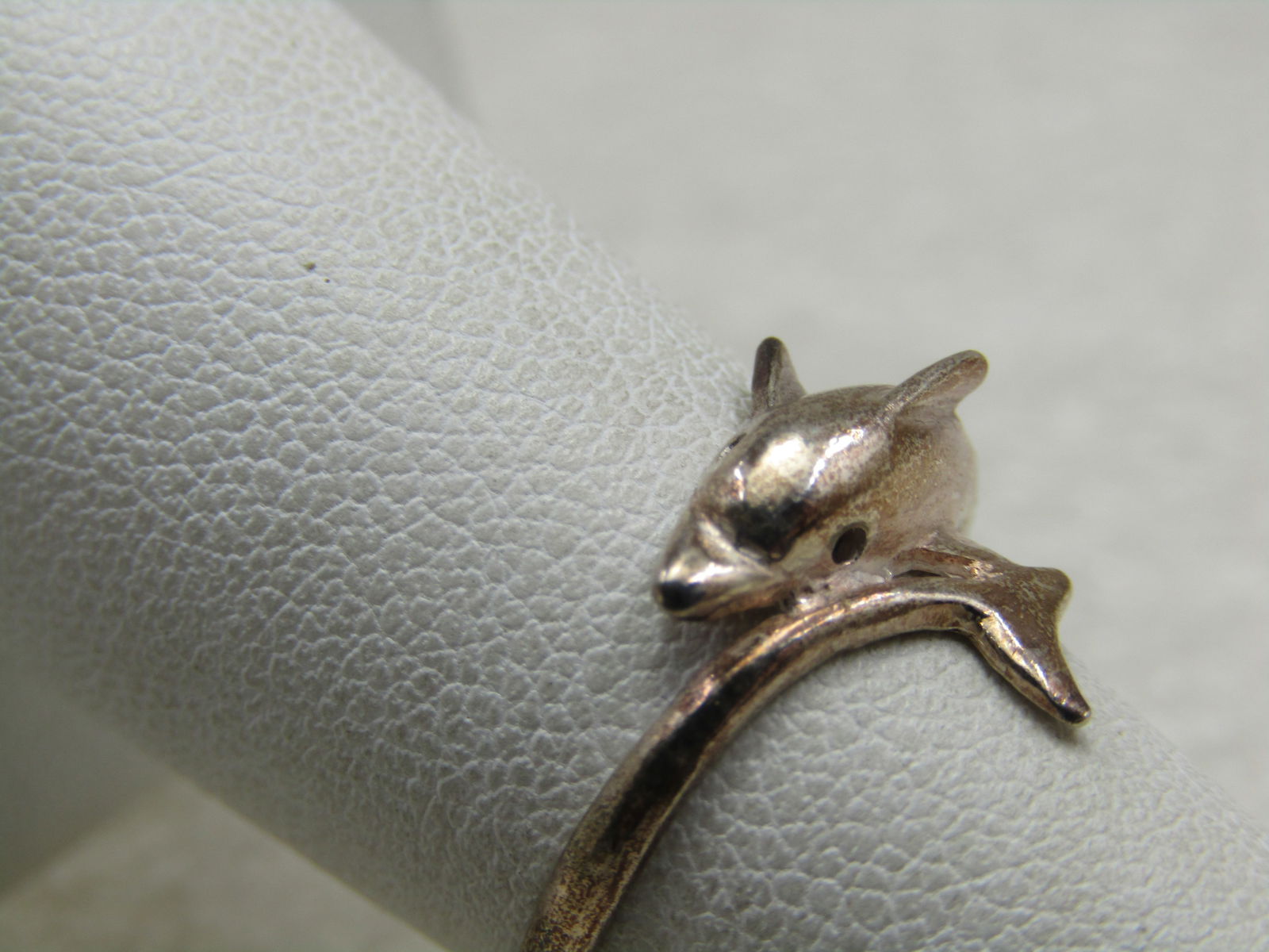 Sterling Silver Dolphin Bypass Ring, Sz. 6 - 2
