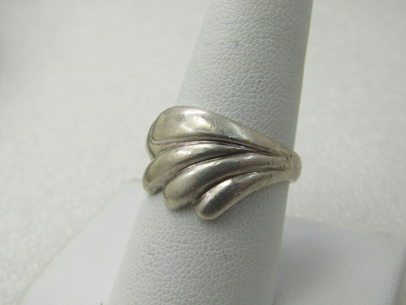 Vintage Sterling Silver Wave Ring, Sz. 9, 4.27 Gr., Signed PAD - 2