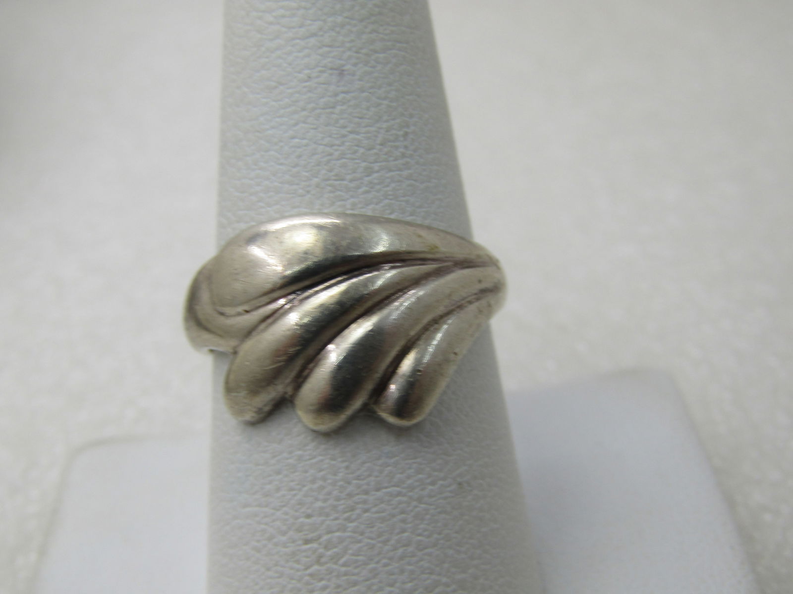 Vintage Sterling Silver Wave Ring, Sz. 9, 4.27 Gr., Signed PAD - 3