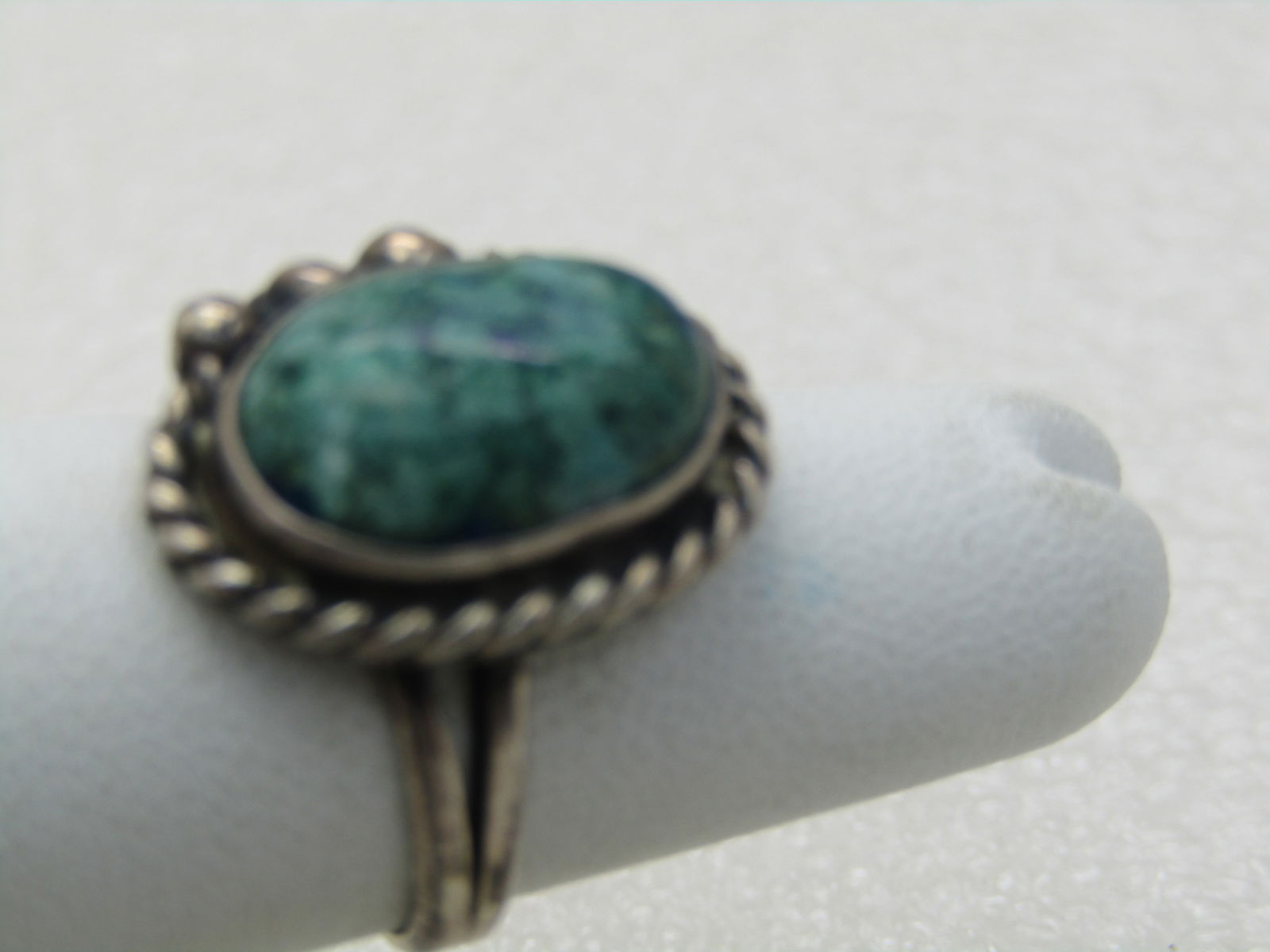 Vintage Southwestern Sterling Variscite/Turquoise Ring, Sz. 5, 1960's - 2