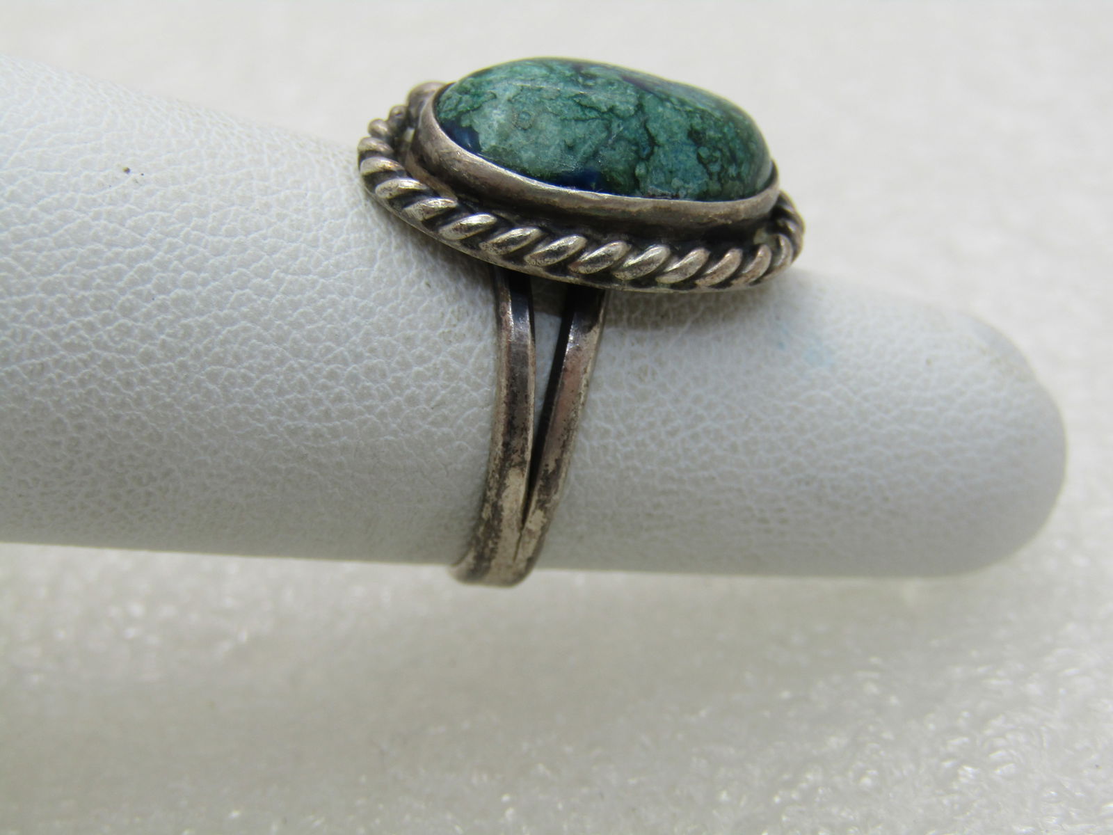 Vintage Southwestern Sterling Variscite/Turquoise Ring, Sz. 5, 1960's - 3