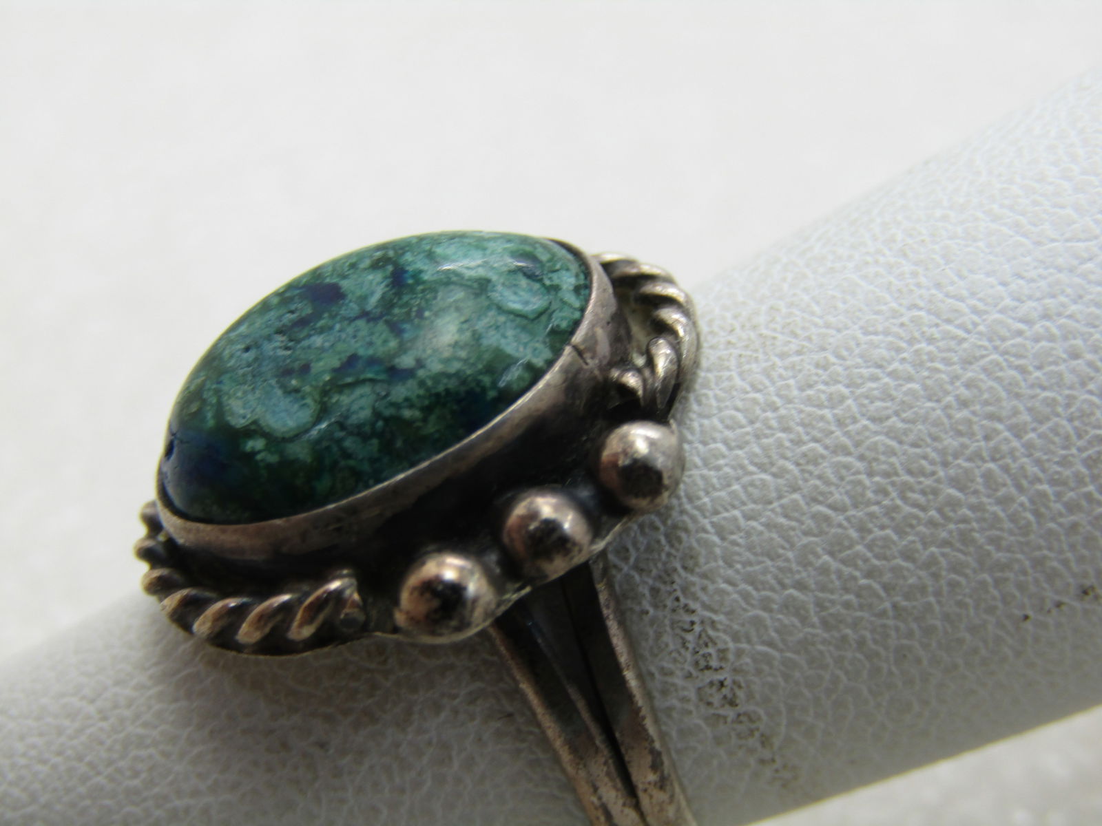 Vintage Southwestern Sterling Variscite/Turquoise Ring, Sz. 5, 1960's - 5