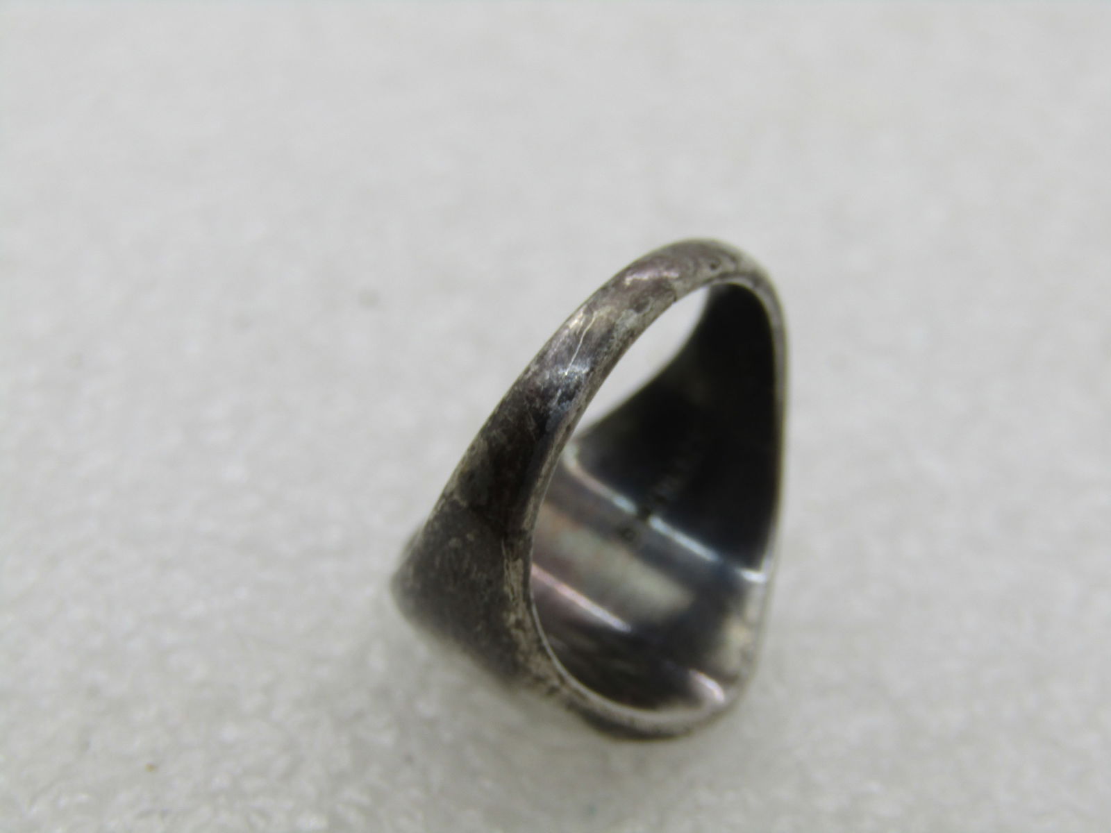 Vintage Sterling Initial/School Ring SNSB, Sz. 3, Signed ROCH NY - 3