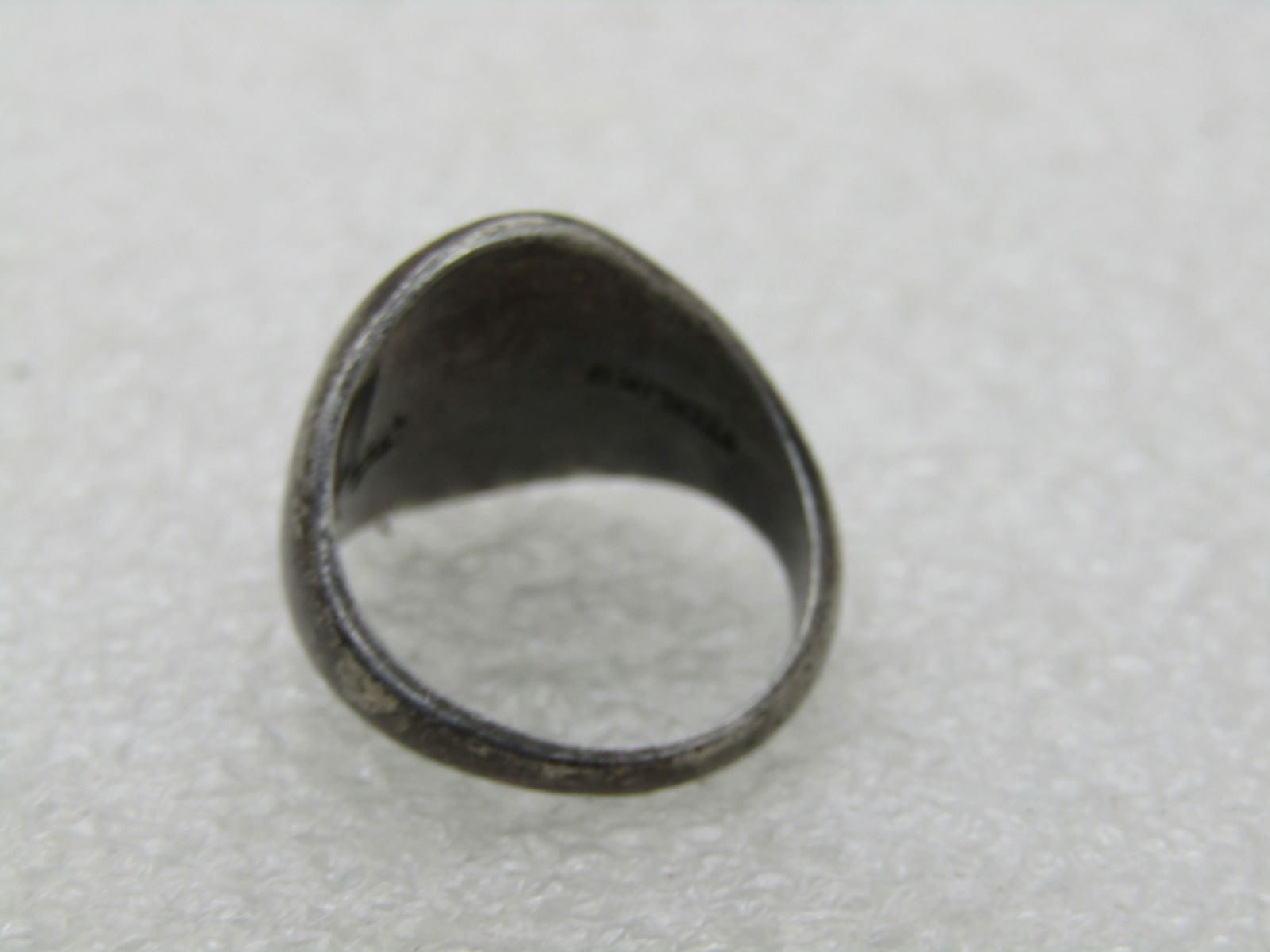 Vintage Sterling Initial/School Ring SNSB, Sz. 3, Signed ROCH NY - 4