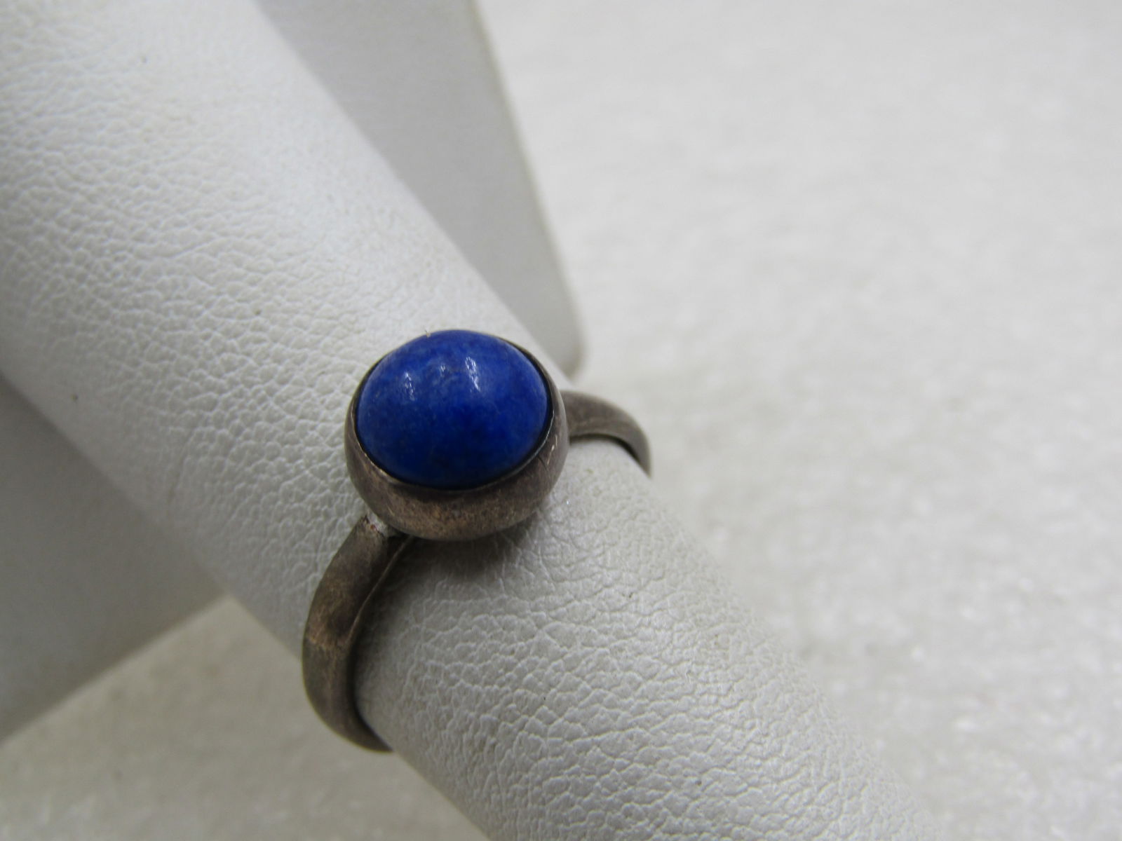 Vintage Sterling Southwestern Sodalite Ring, Sz. 6.5. Signed. - 2