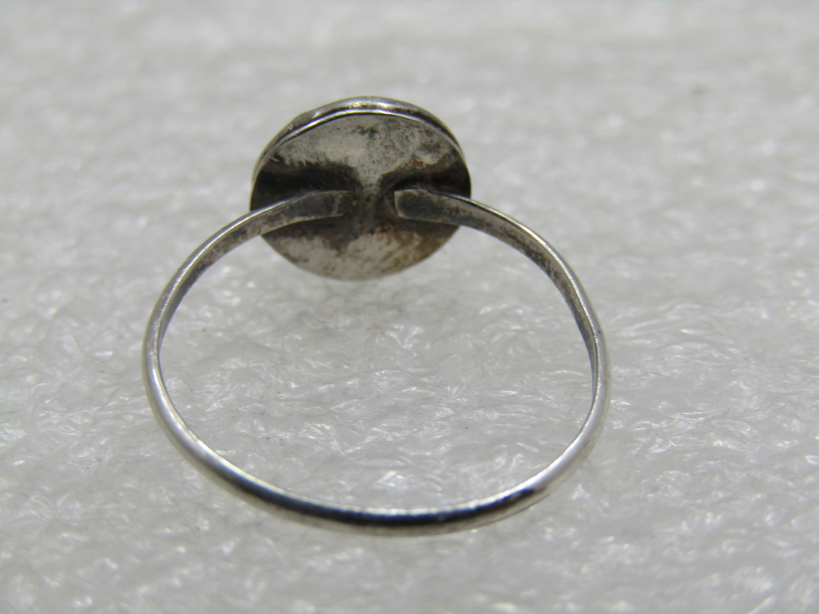 Vintage Sterling Southwestern Turquoise Ring, Sz. 5.75 - 4