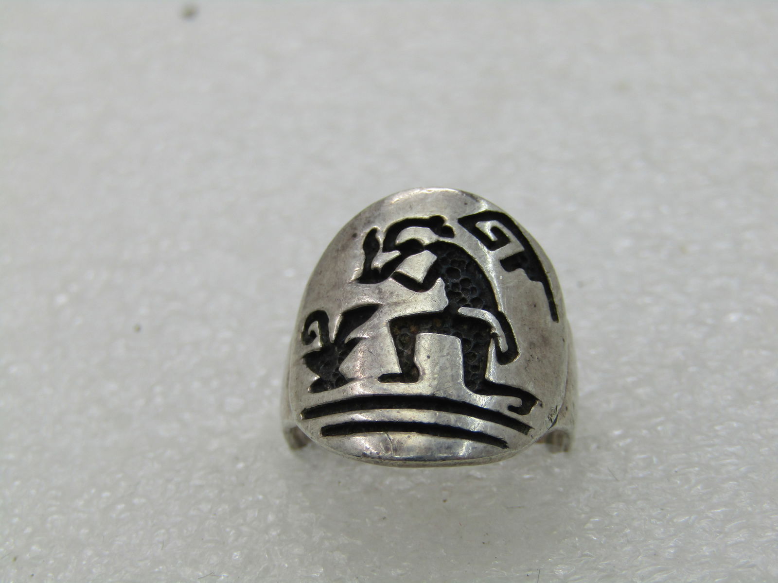 Vintage Sterling Southwestern Kokopelli Ring, Sz. 6 - 2