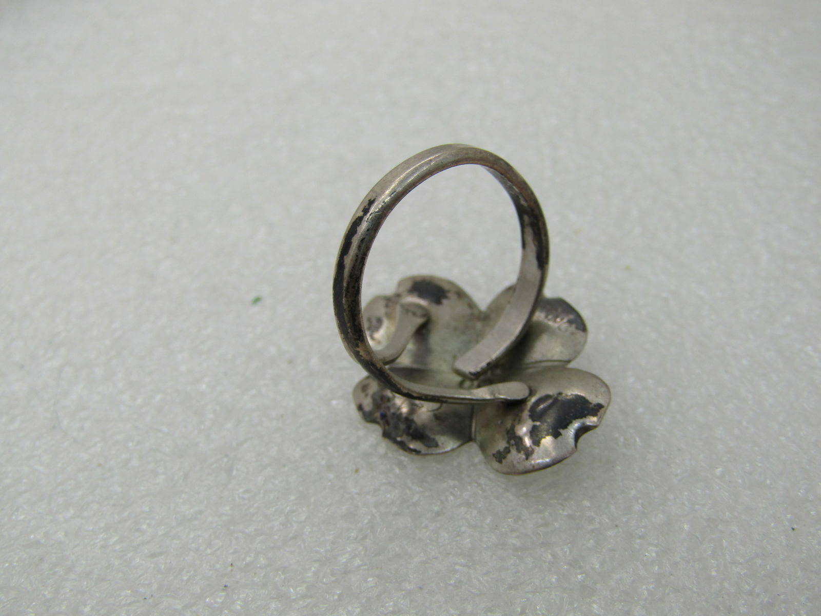 Vintage Sterling Stuart Nye Dogwood Ring, Adjustable - 6