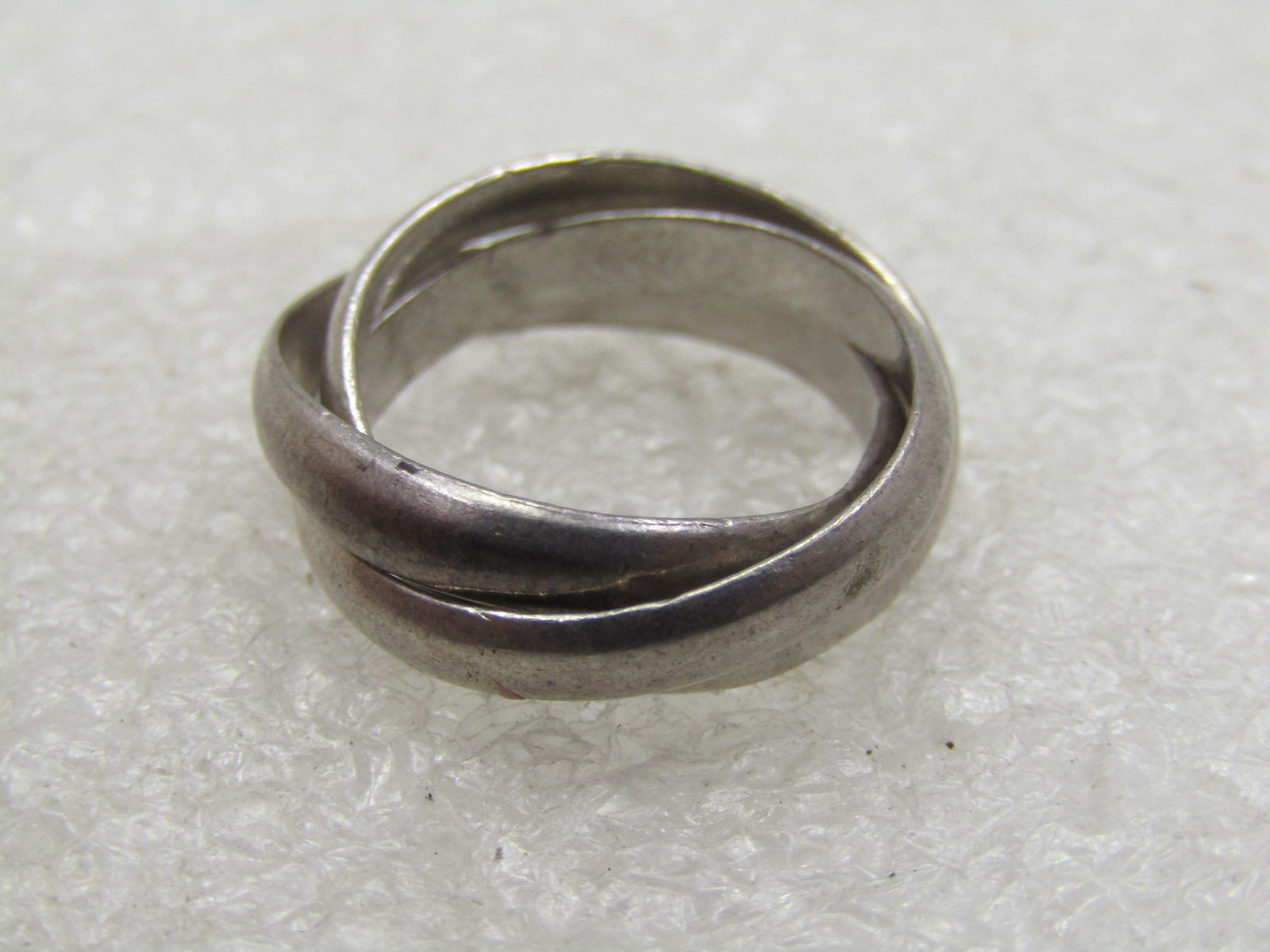 Vintage Sterling Trinity Intertwined Ring, Sz. 5 - 5