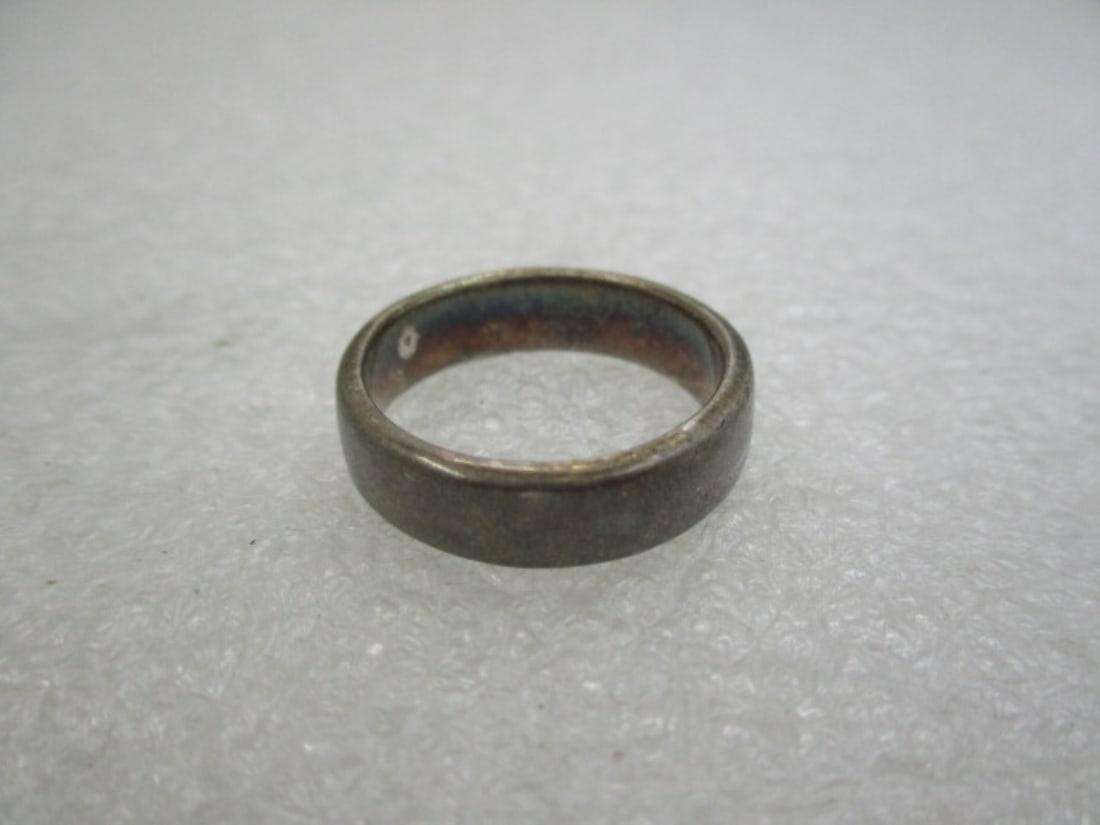 Vintage Sterling Silver Wedding Band, Sz. 8, 5.5mm - 4