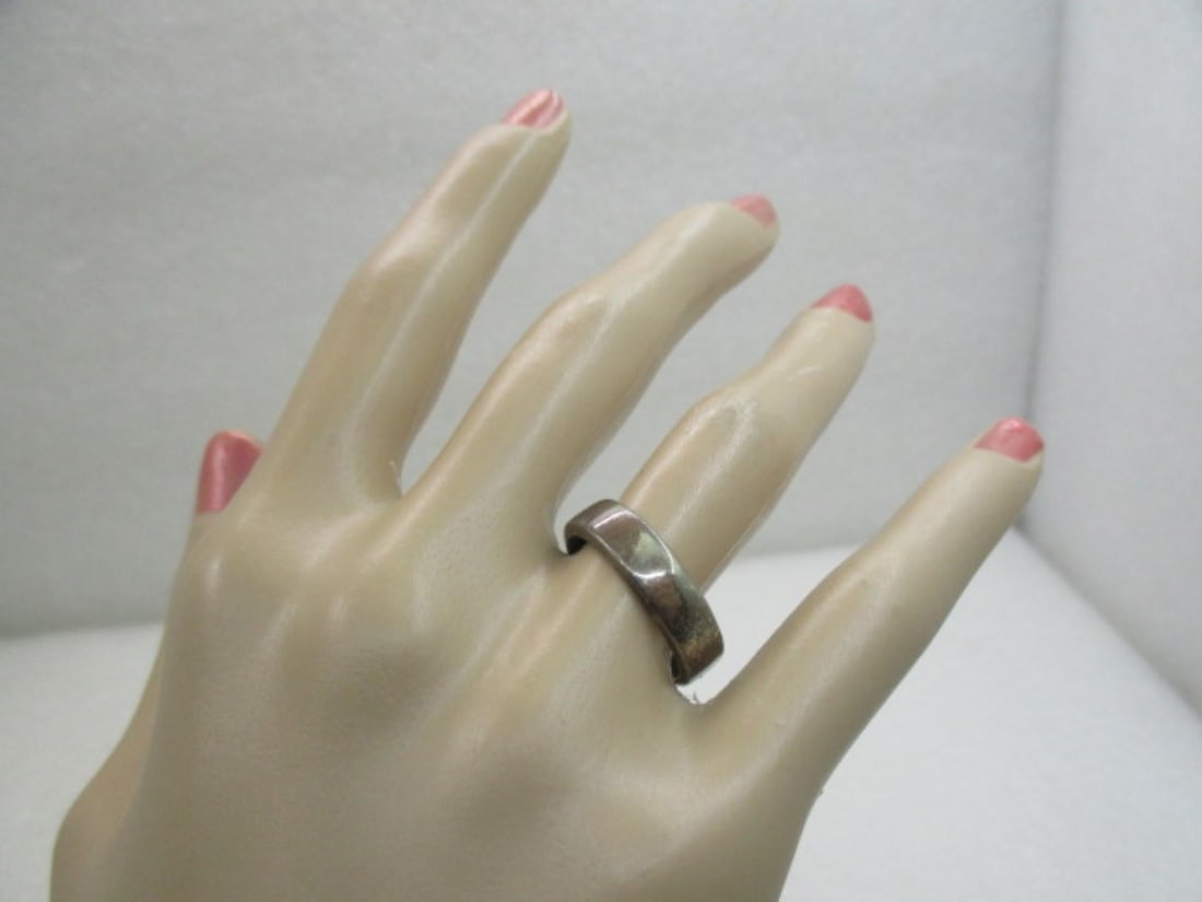 Vintage Sterling Silver Wedding Band, Sz. 8, 5.5mm - 5