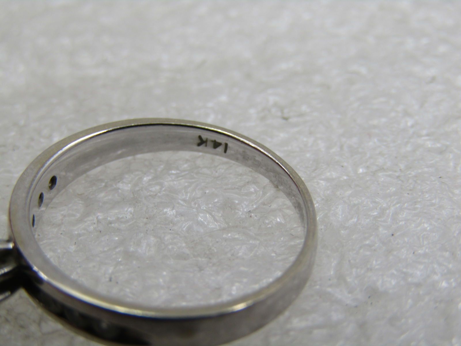 Vintage 14kt White Gold Engagement Ring .25 CTW, Sz. 7, Signed - 6