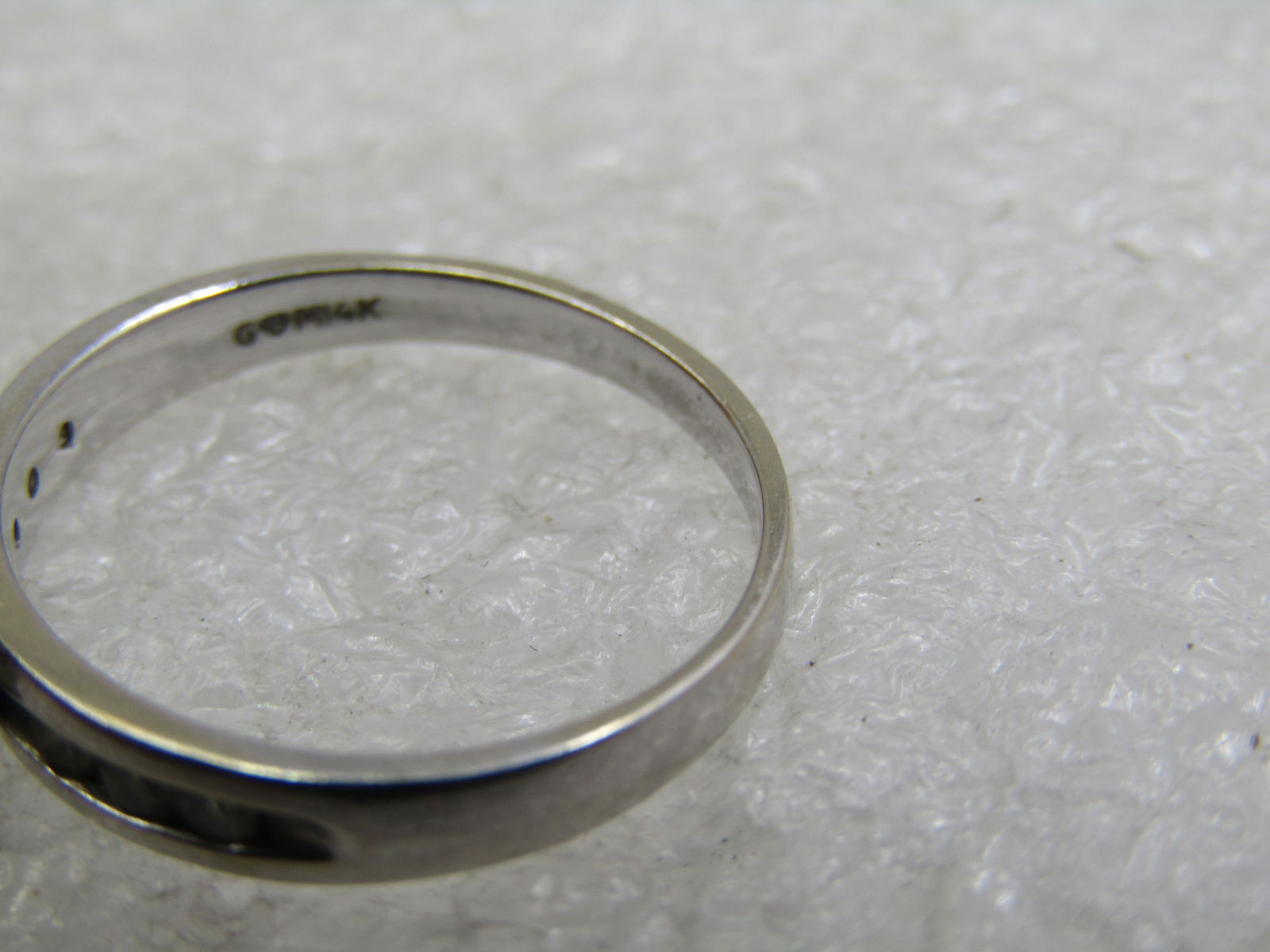 Vintage 14kt White Gold Engagement Ring .25 CTW, Sz. 7, Signed - 7