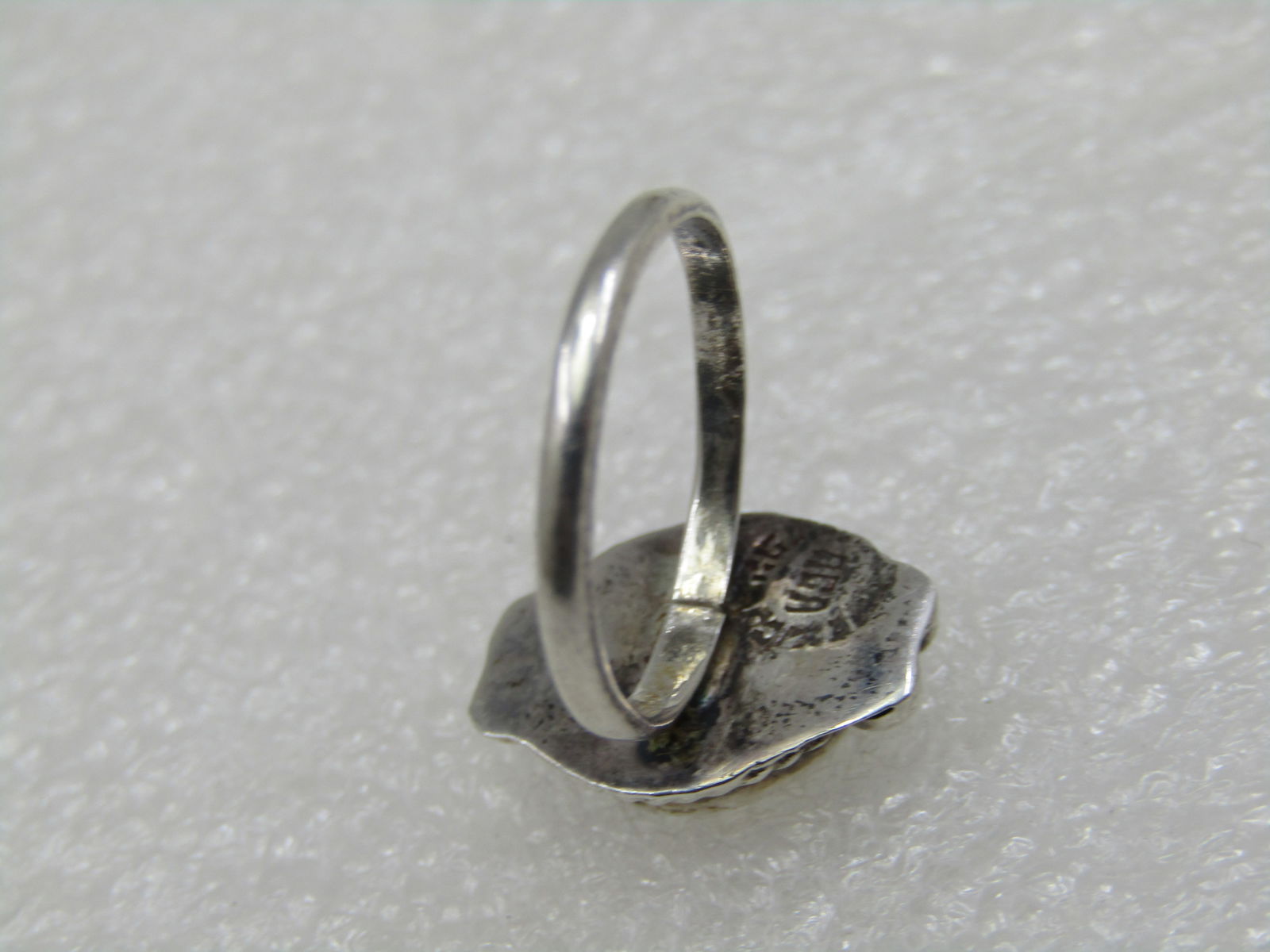 Vintage Sterling Mexican Abalone Ring, Sz 5.5, 1960's-1970's - 5