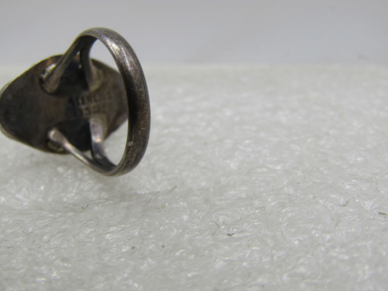 Vintage sterling Southwestern Faux Turquoise Ring, Sz. 3 - 7