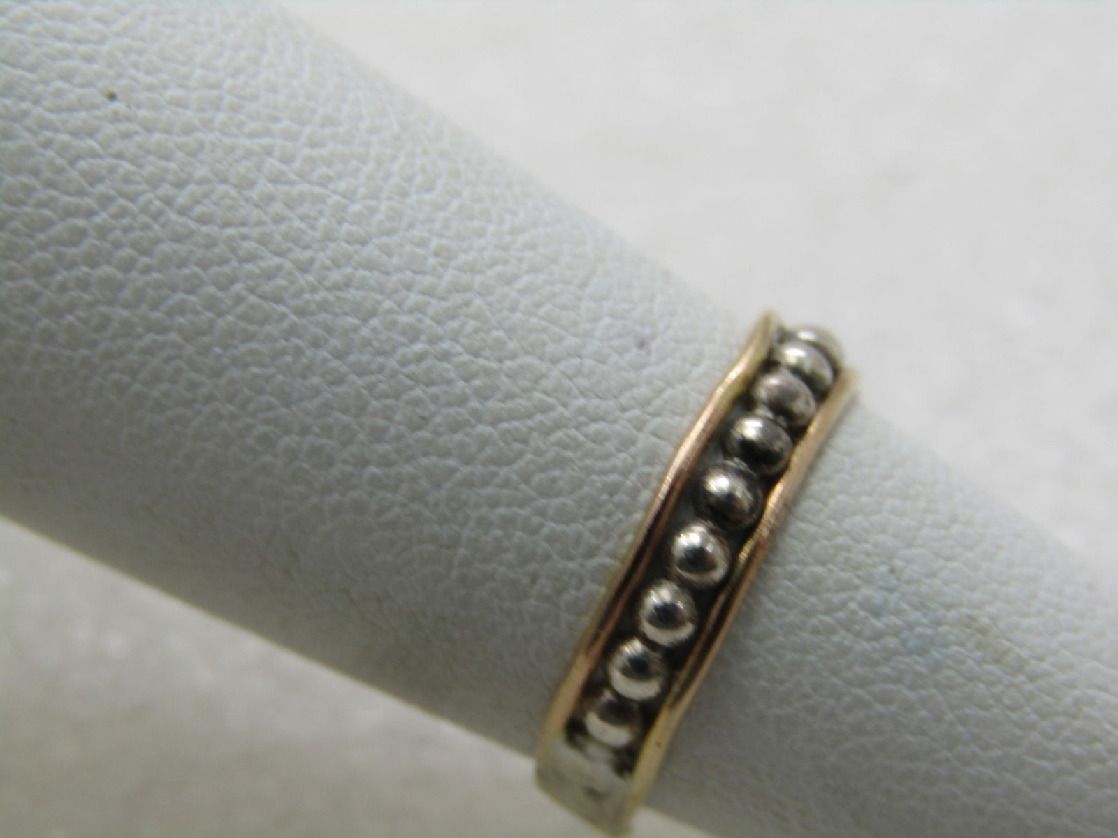 Vintage Two-Tone 10kt/14kt Gold Band Ring, Size 4 - 6