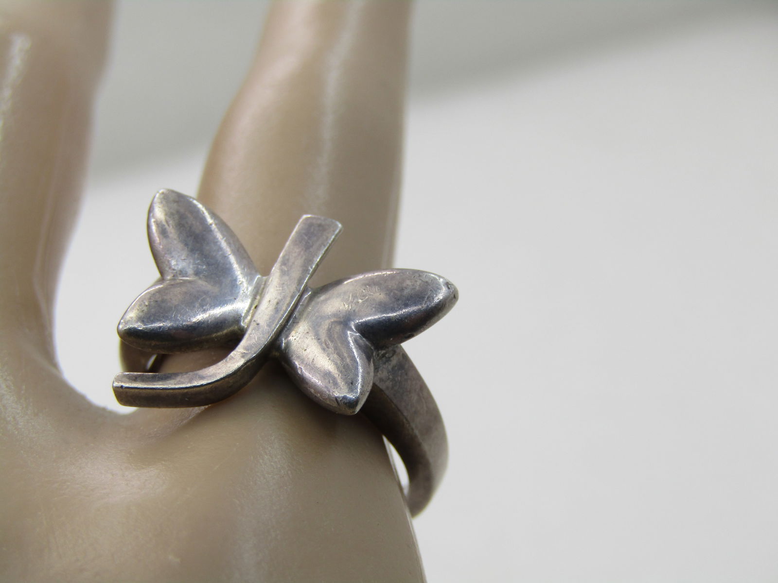 Vintage Sterling Silver Dragonfly Ring, Sz. 6, Mod Design - 7