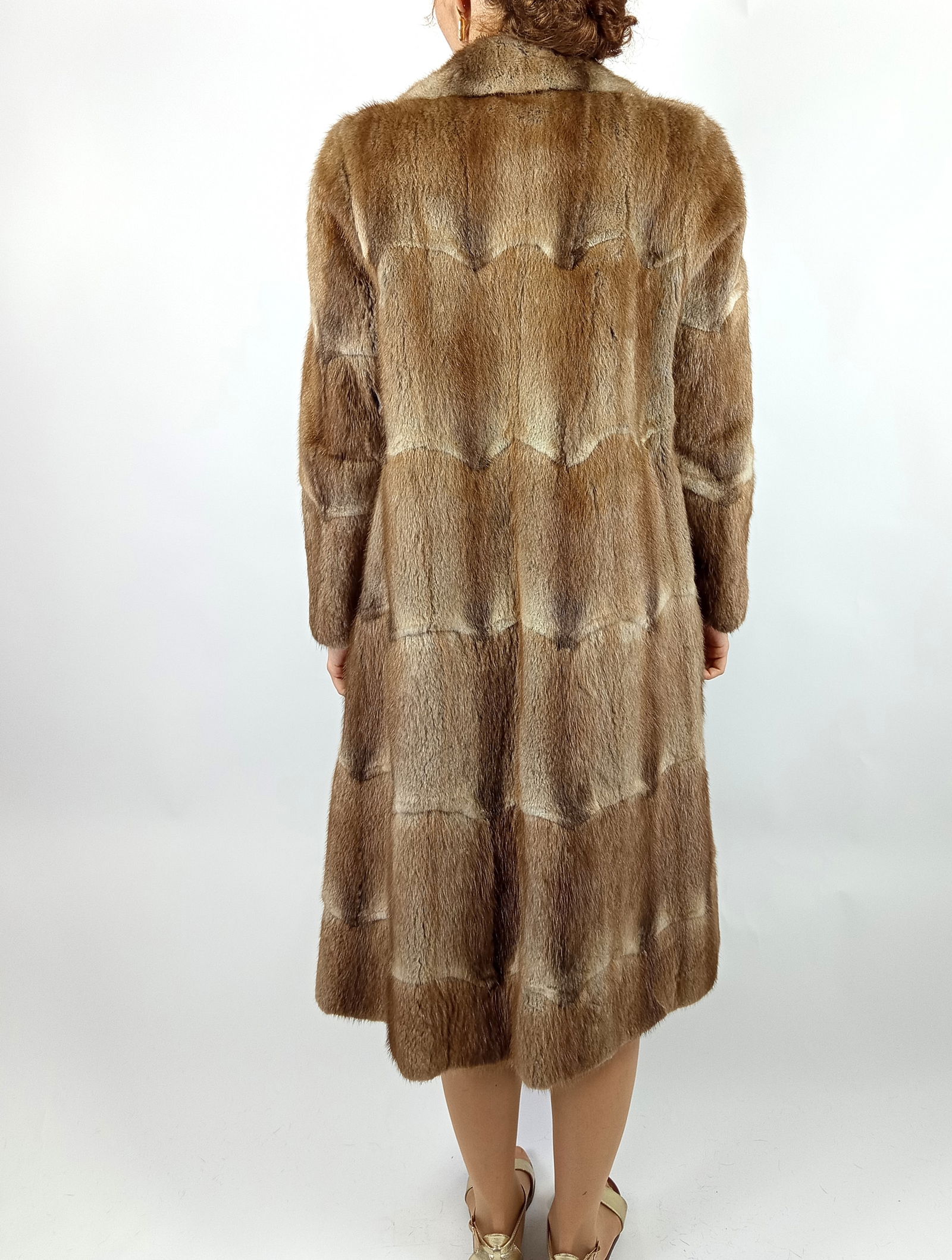 PLANTINUM MINK & BLACK KARABUL FUR JACKET EU: XL; US: 20 - 11