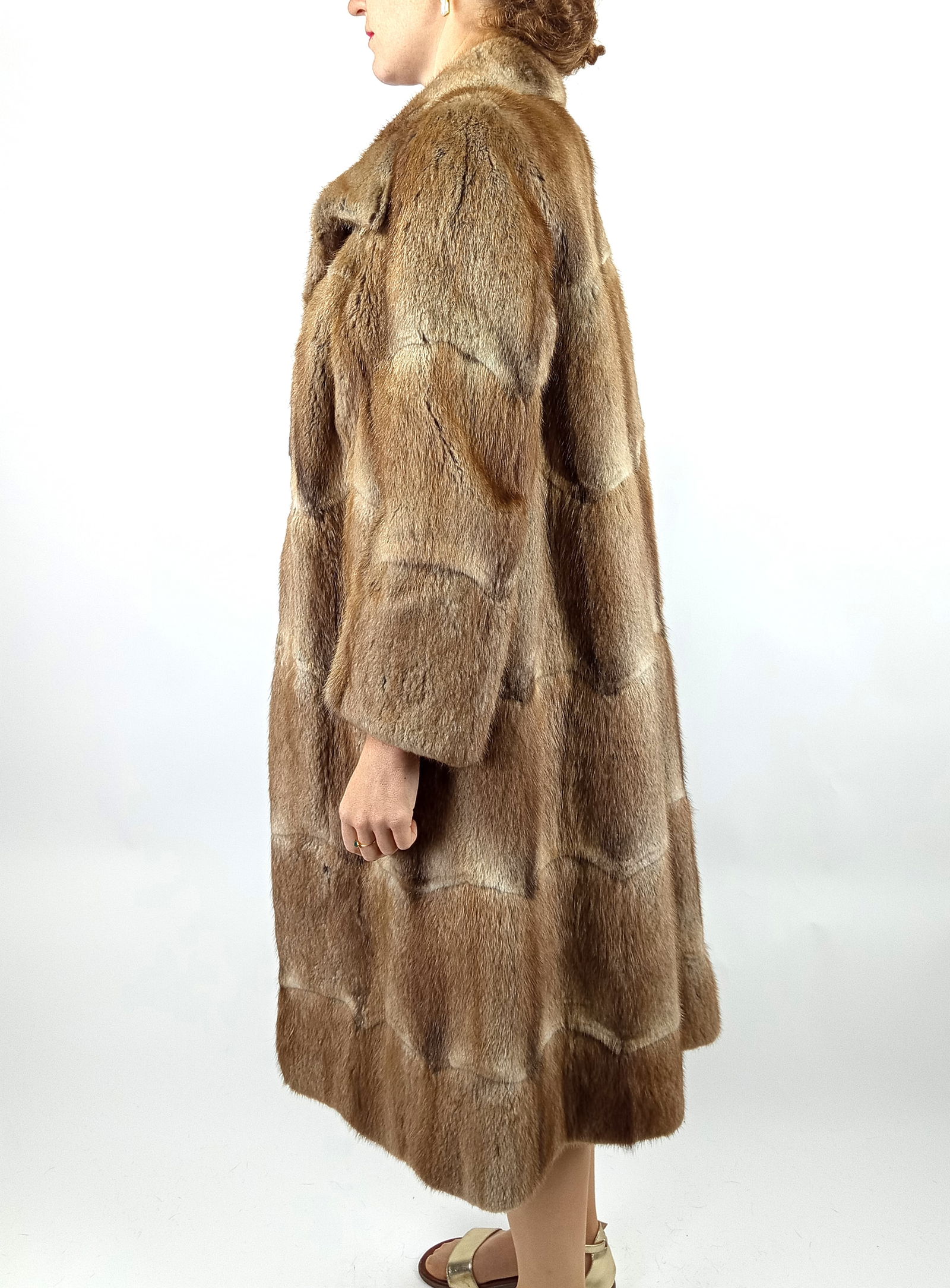 PLANTINUM MINK & BLACK KARABUL FUR JACKET EU: XL; US: 20 - 4